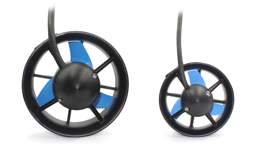 The T500 Thruster compared to the T200 Thruster. It has 3 times the thrust!